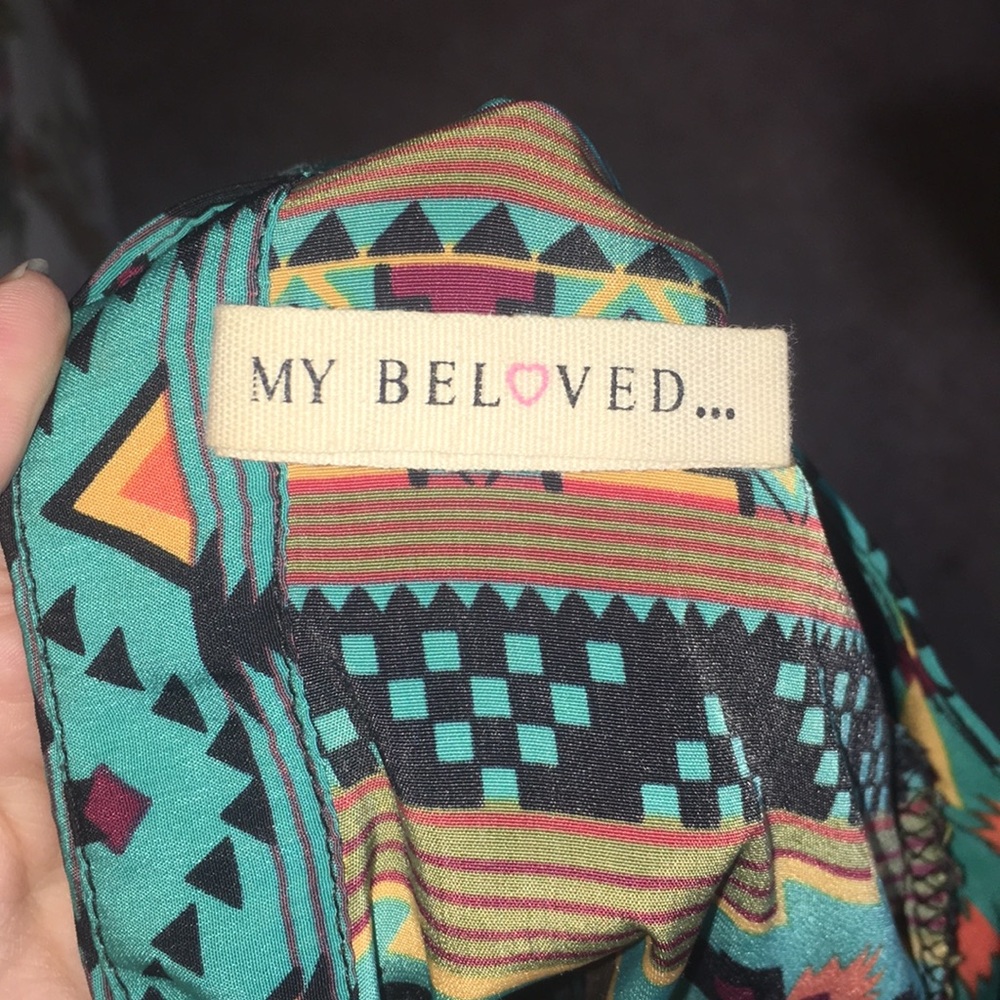 my beloved tribal print dress